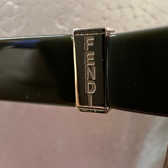 Fendi Olive Green Sunglasses with Gold Accent - Picture 2 of 10